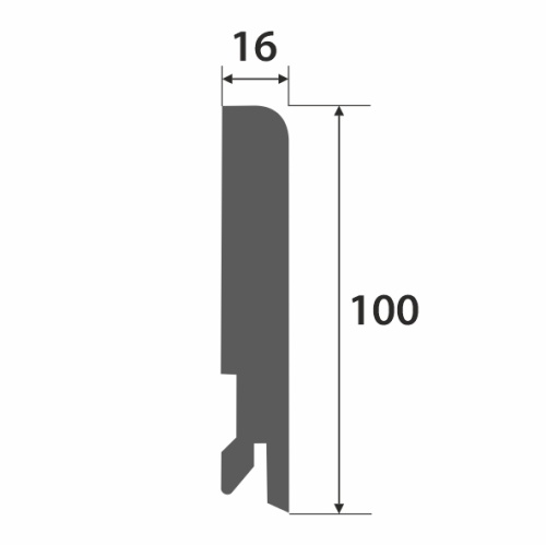 Плинтус МДФ Point&Line  Пл 100-1